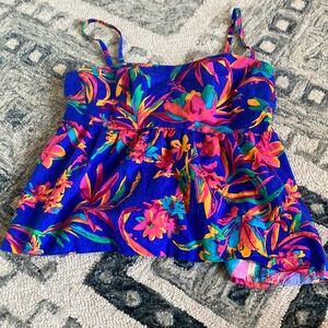 Summer flared tank top